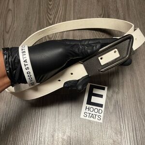 Diesel White Womens Leather Belt